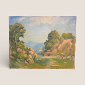 Oil Painting On Canvas Board By "Paul Hammersmith : Milwaukee Wisconsin