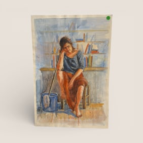 Signed " S. Young " Watercolor