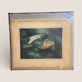 Print Signed By " Henri Le Riche "