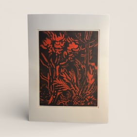 Art By " Karl Schrag , 1963 " Signed And Numbered 43/.50