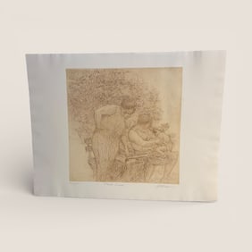 Signed Print Titled " Park Group "