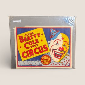 Clyde Beatty Cole Bros. Circus Poster