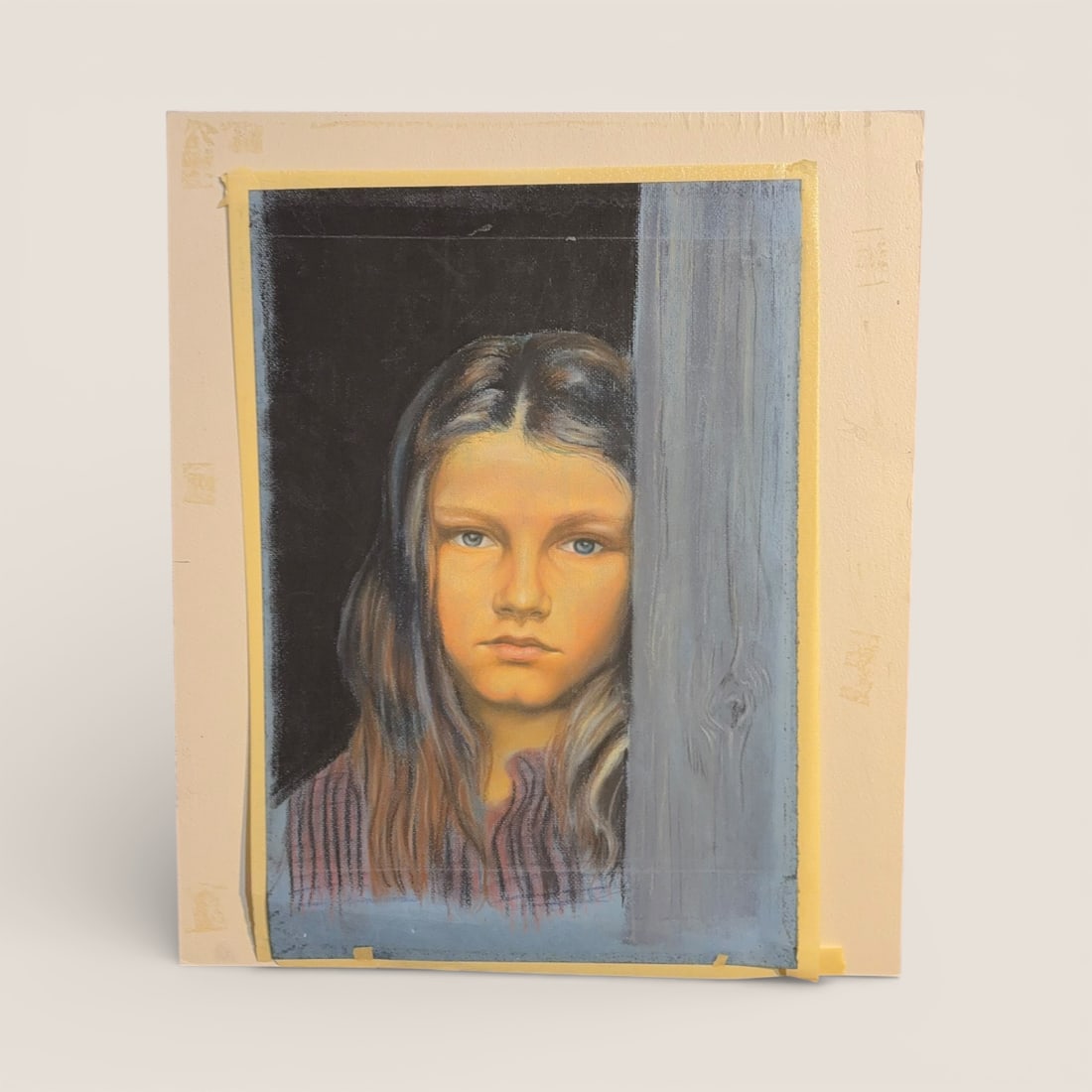 Portrait Chalk Drawing: Portrait chaulk. 19 1/2 x 14. Unframed Ziebarth's is pleased to offer in-house shipping on all items purchased in our auctions. You can arrange for in-house shipping through Ziebarth's after the aucti