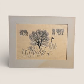 R.C. Hodgell Art Titled " Winter Garden "