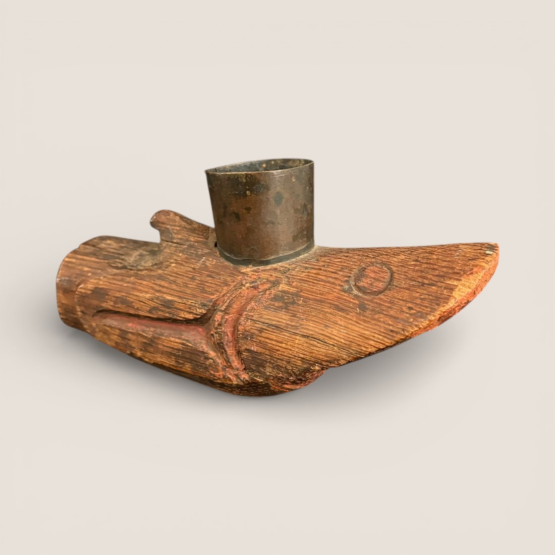Northwest Coast Carved Pipe Bowl (Nootka) (1 of 2)