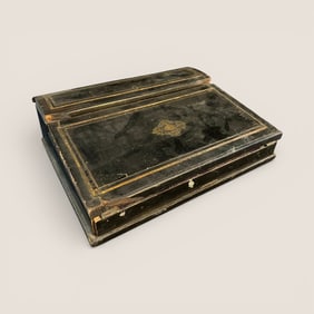Civil War Officers Lap Desk With Envelopes and Original Daily Report Sheets