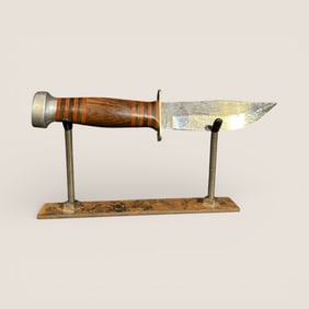 Stamped " Aerial Cutlery " 8 3/4 Inch Sheath Knife