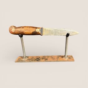 Small Primitive Knife Stamped " Mill B I  M A D "