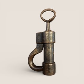 Antique Cast Iron Prison Or Smokehouse Lock