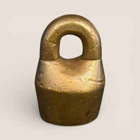 Antique Brass Scandinavian Jail Lock