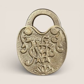 Antique Skeleton & Skulls Fancy Padlock