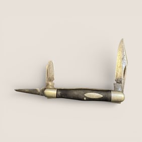 3 Blade Folding Pocket Knife, No 32656