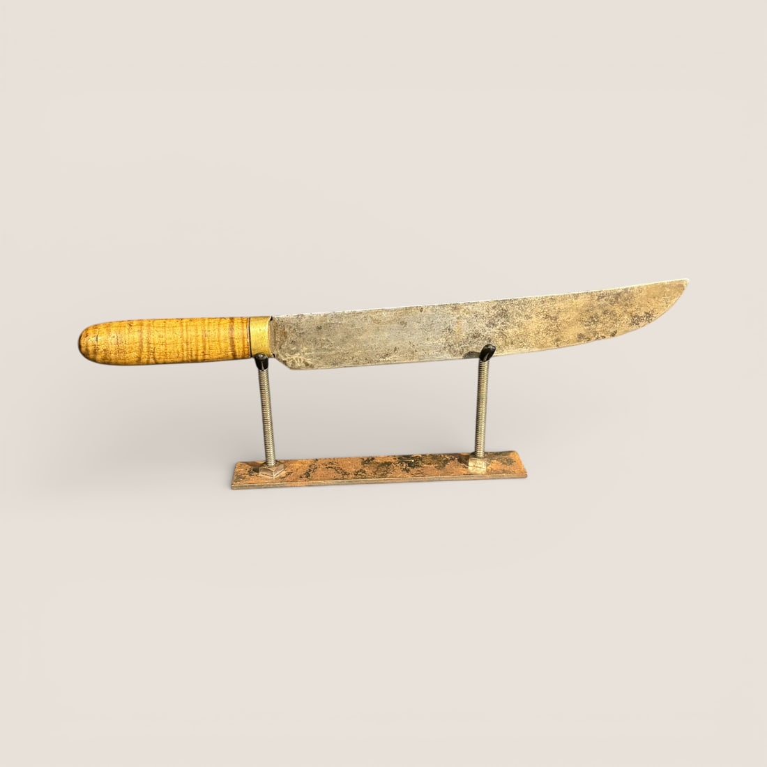 14 Inch Antique Tiger Maple Handle Knife (1 of 2)