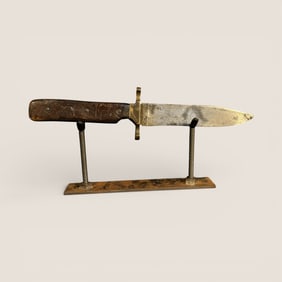 10 1/4 Inch Unsigned Antique Bowie Knife