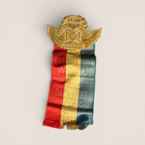 G.A.R. Delegate Badge From The 1920-21 Davenport Encampment