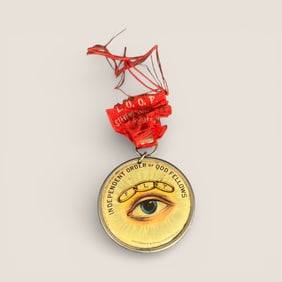 1896 Independent Order Of Odd Fellows Membership Medal And Ribbon