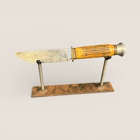 Clean Vintage ": Anton Mngen Jr. Solingen Germany " Sheath Knife