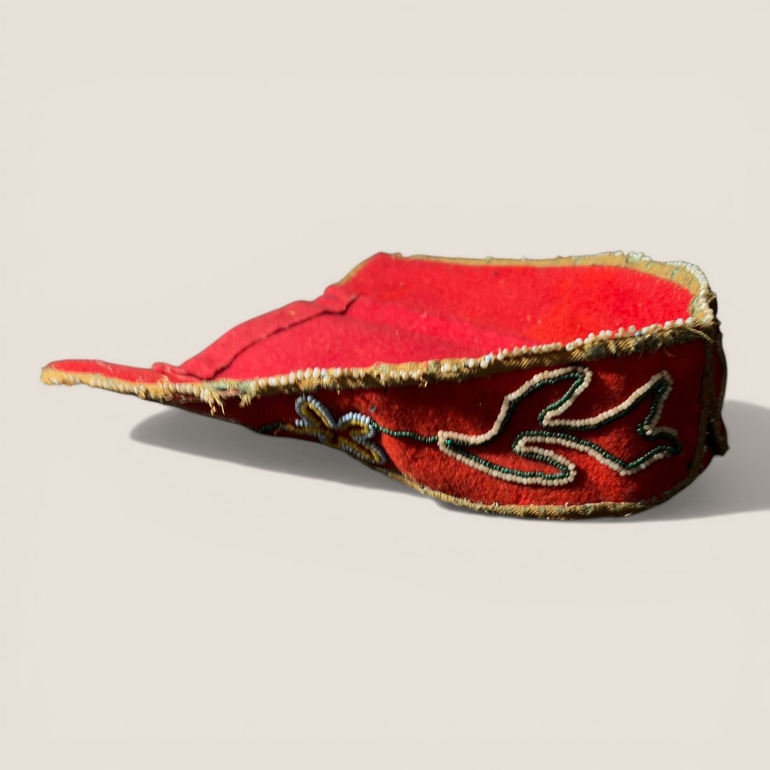 Beaded Panel For Doll Cradle - 2