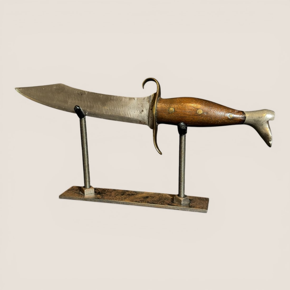 Fabulous Antique Bowie Knife With Leg Shaped Handle (1 of 2)