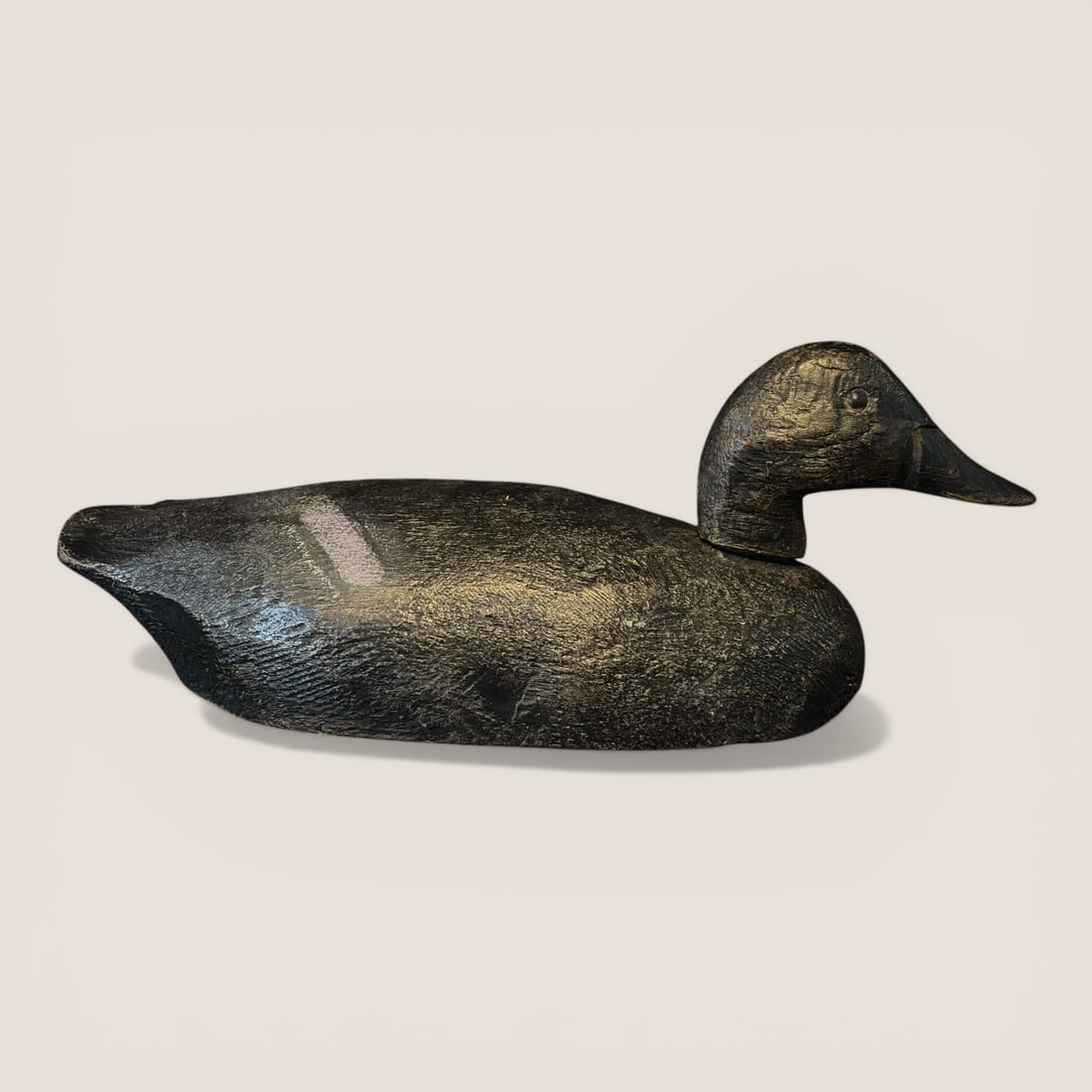 Vintage Folk Art Carved Wood Duck Decoy (1 of 3)