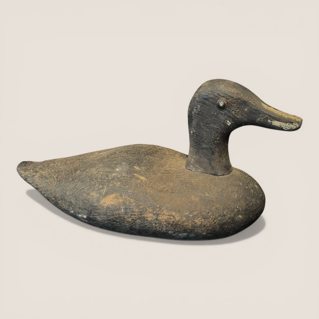 Antique Folk Art Coot Wood Decoy (1 of 3)