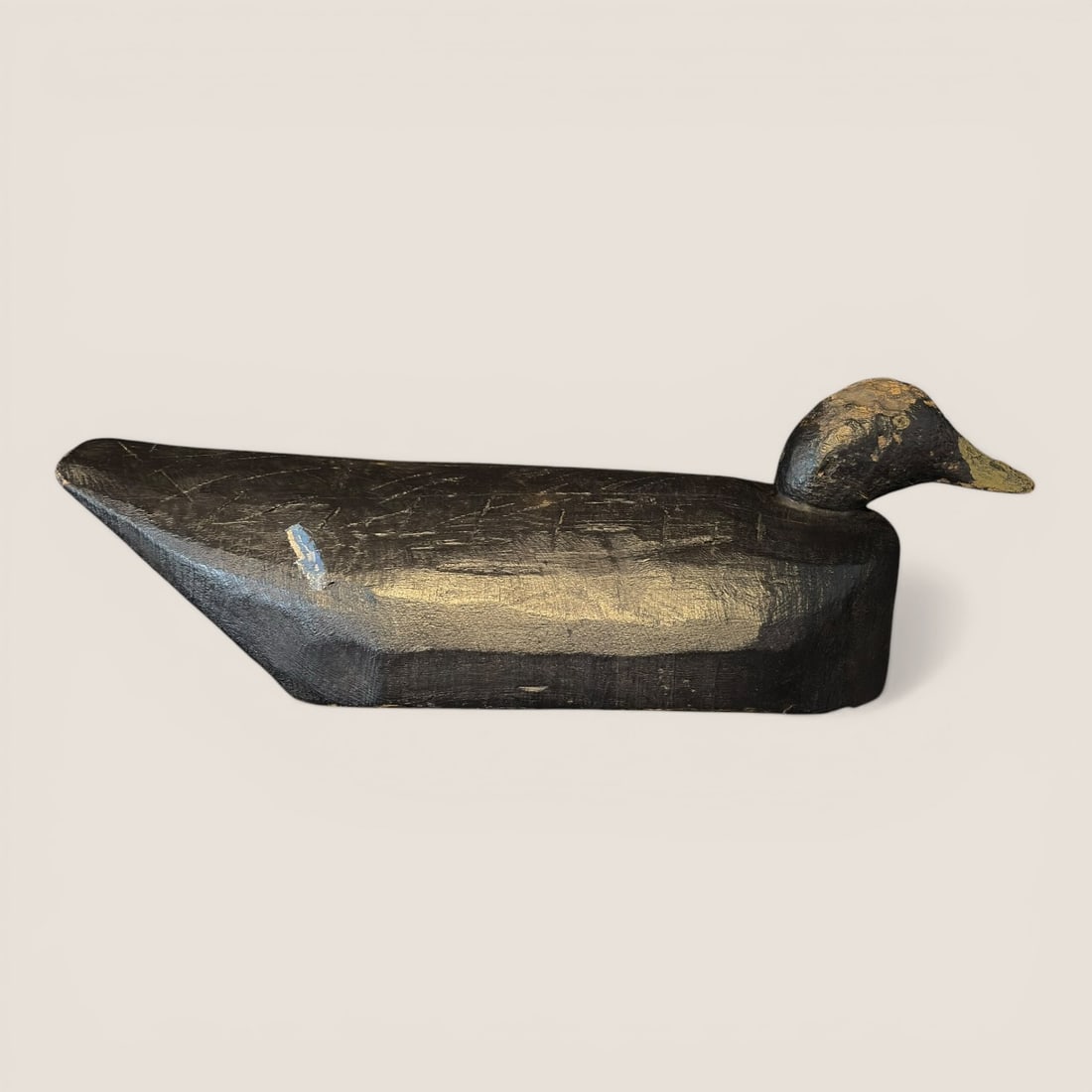 Large Primitive Wood Duck Decoy (1 of 2)