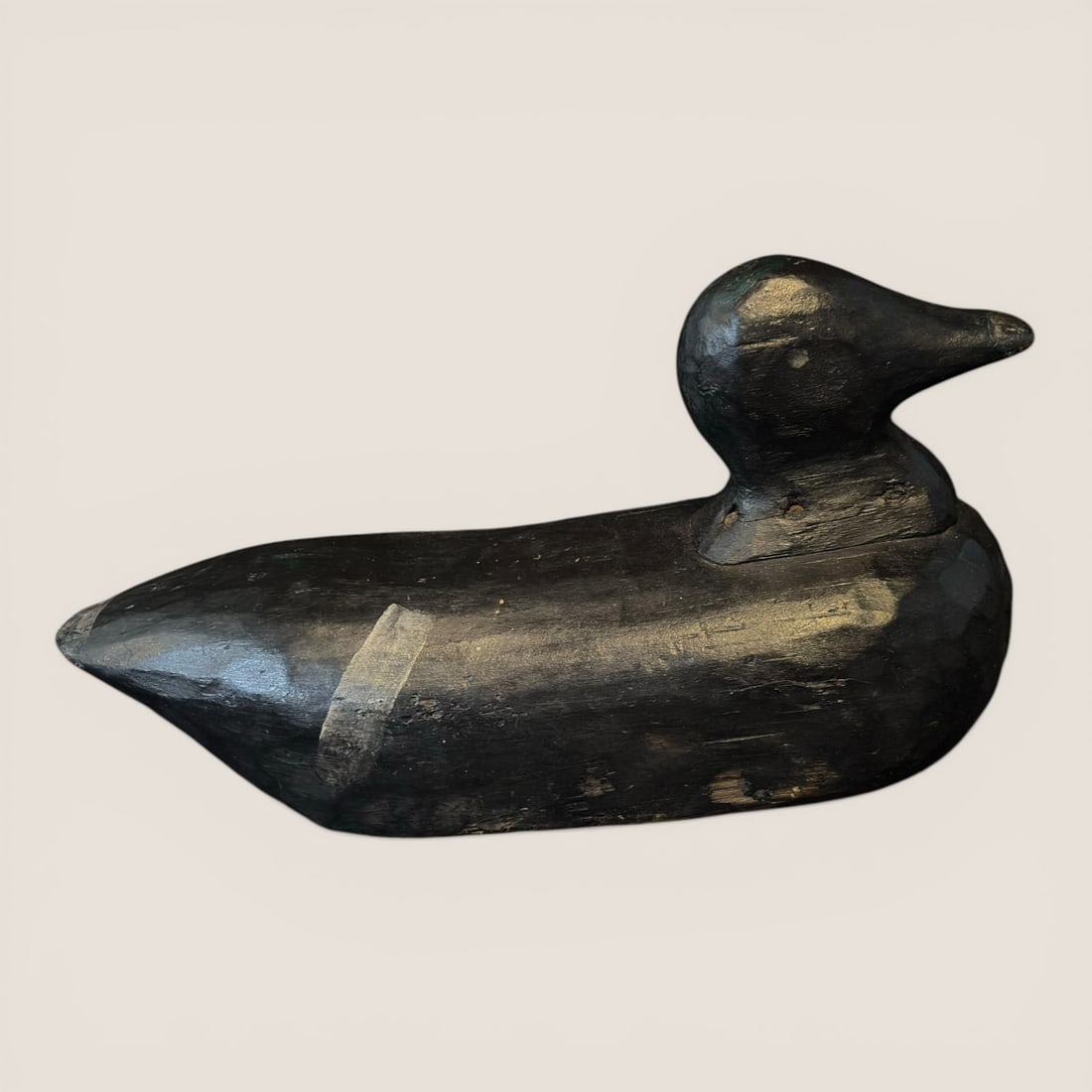 Folky Carved Antique Wood Duck Decoy (1 of 3)