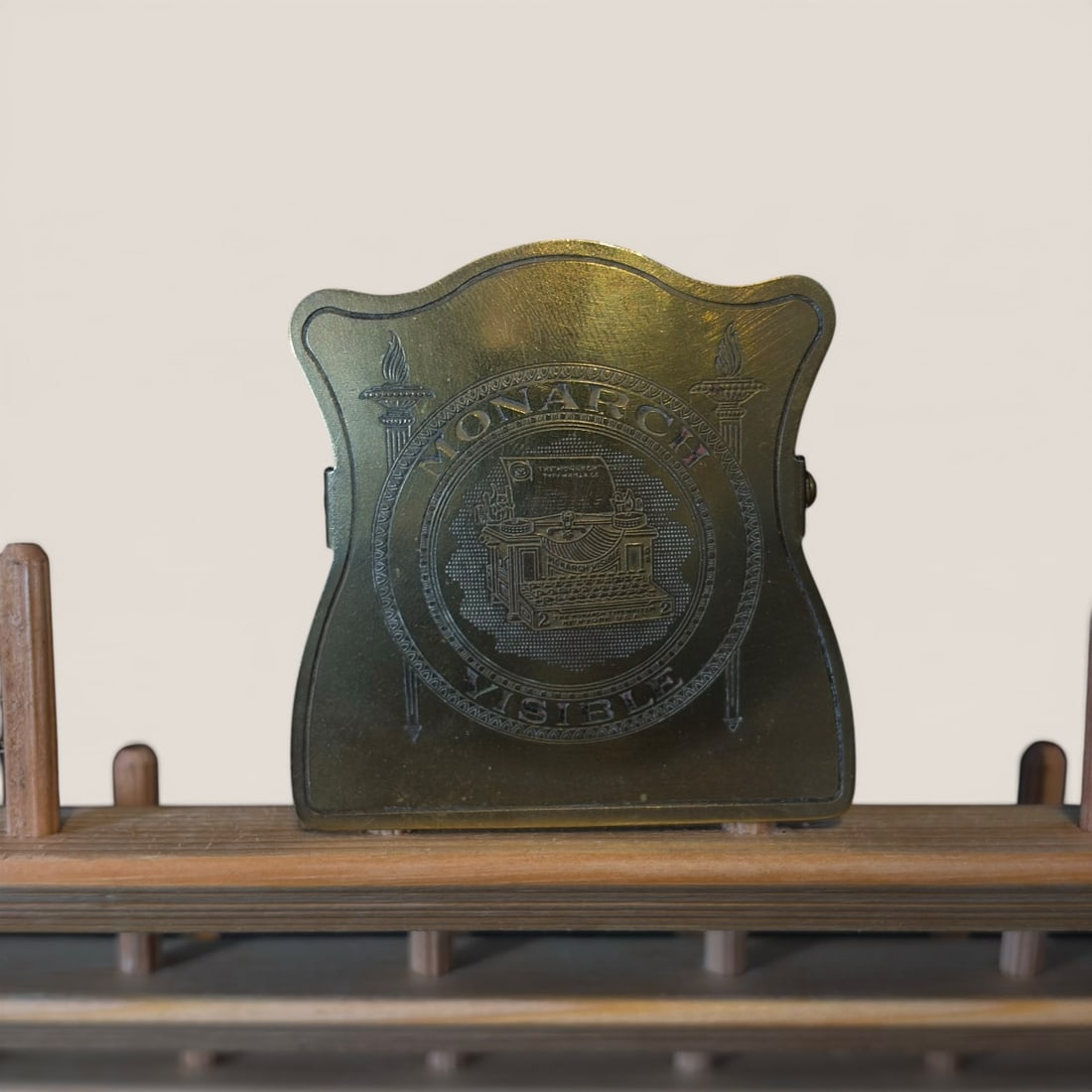 Antique Advertising Bill Letter Clip, " Monarch Visible ", (1 of 1)