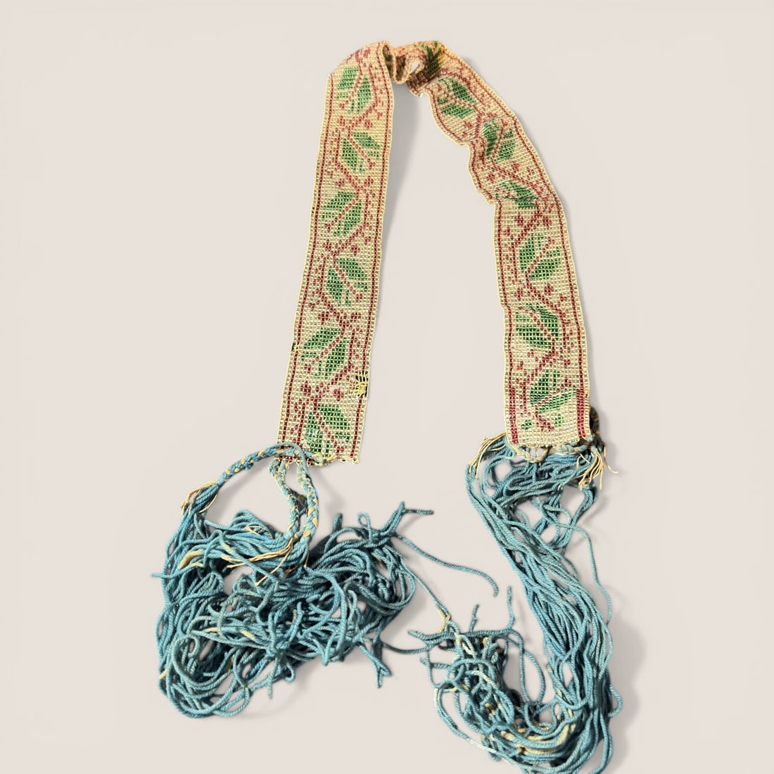 Early 1900's Loom Beaded Native American Indian Beaded Sash (1 of 2)