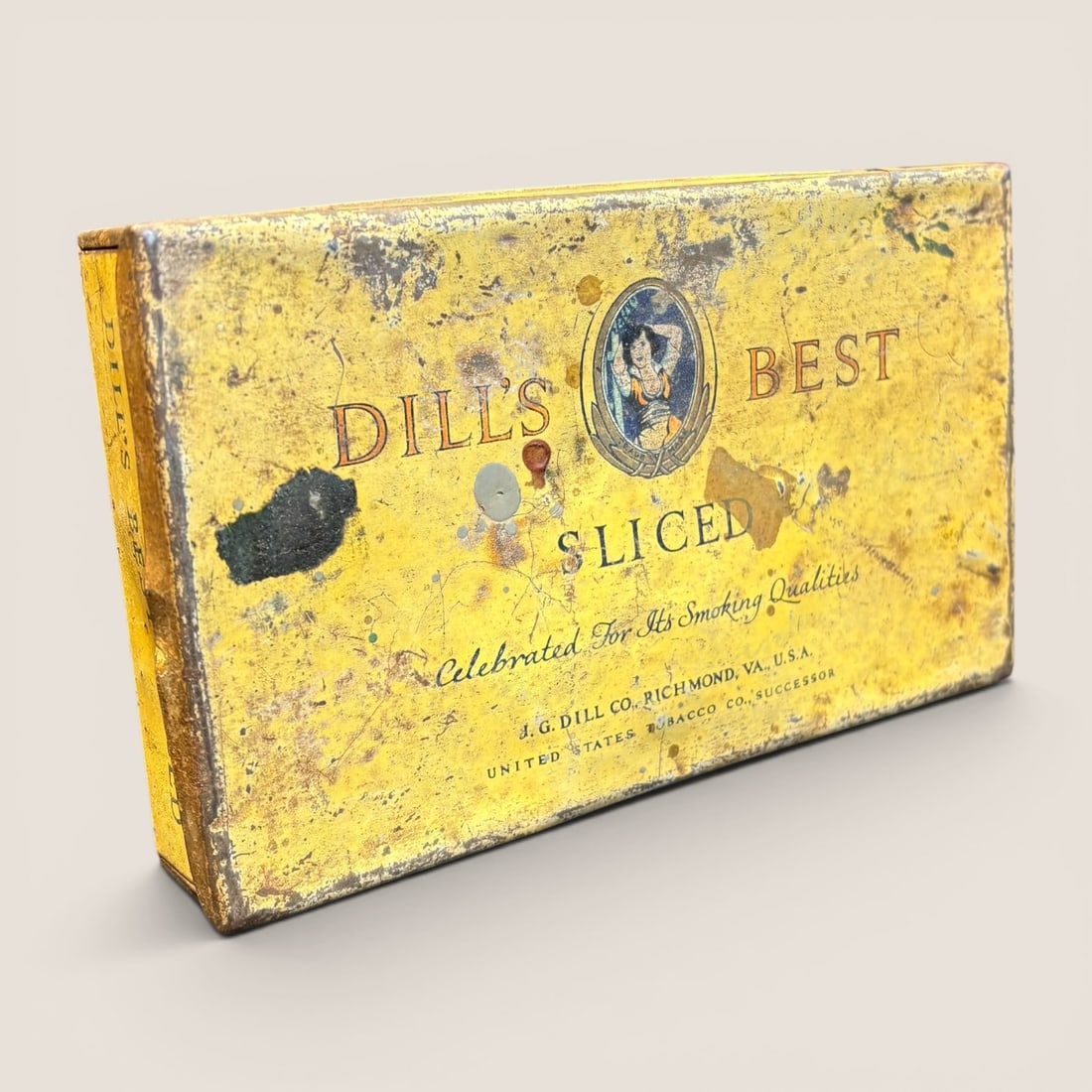 Vintage Dill's Best Sliced Tobacco Advertising Tin (1 of 2)