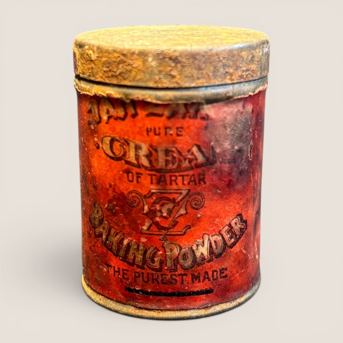Antique Cabot Baking Powder Co. Tin Rochester New York (1 of 2)