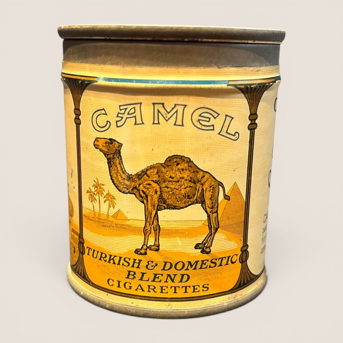 Vintage Camel Turkish and Domestic Blend 50-Count Cigarette Tin (1 of 2)