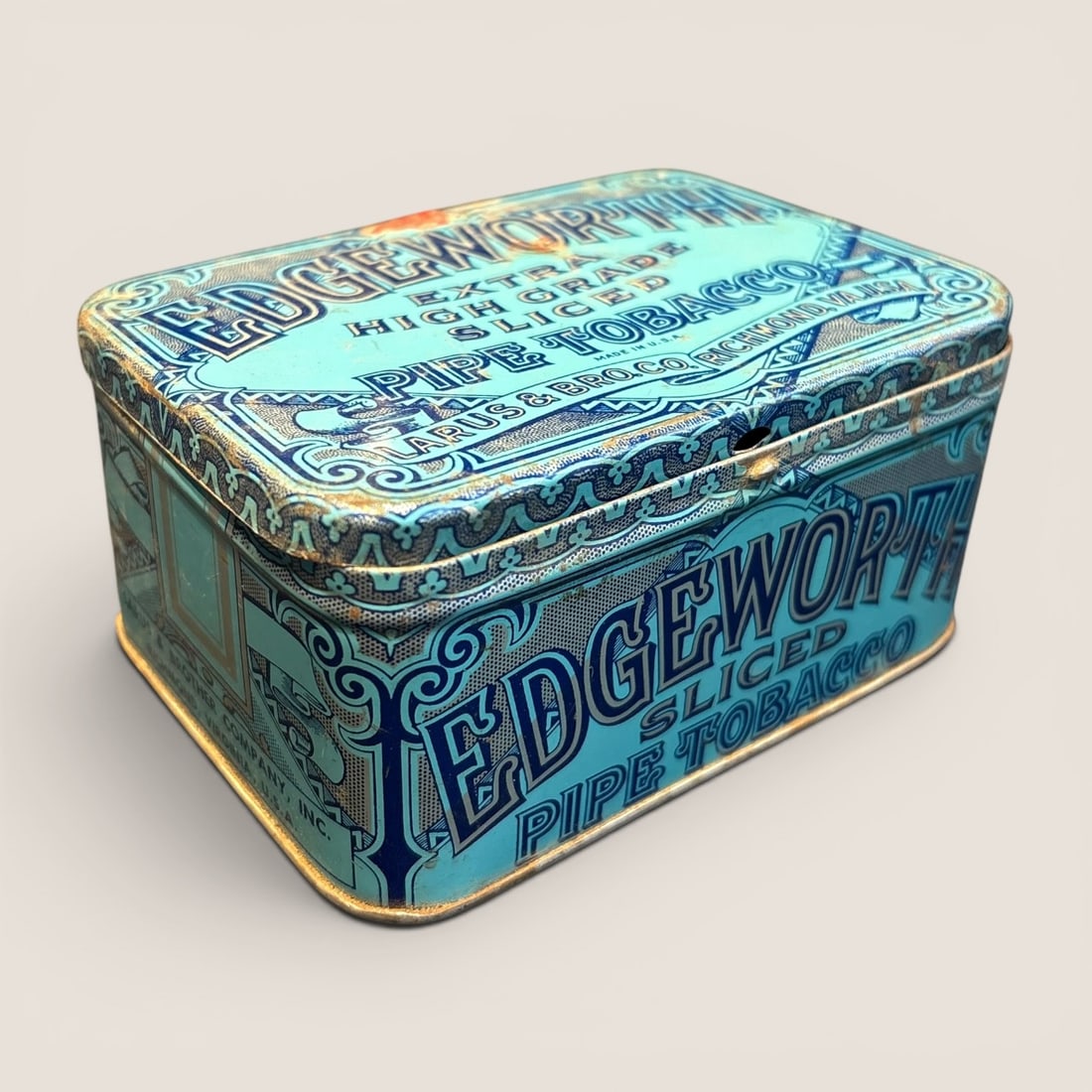 Edgeworth Extra High Grade Sliced Pipe Tobacco Tin, Larus & Brother Company (1 of 2)