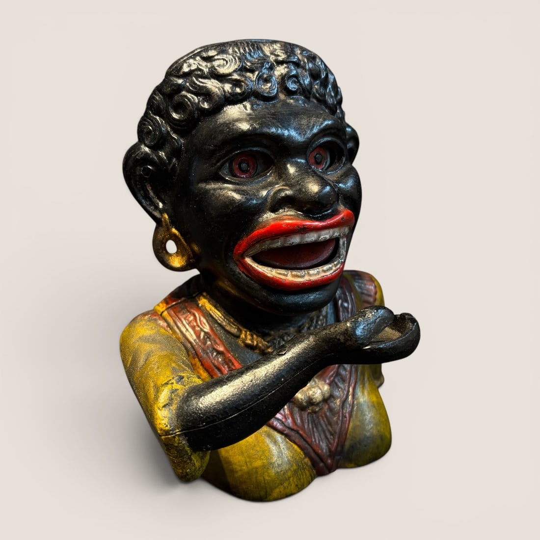 Antique " Dinah " Cast Iron Mechanical Bank (1 of 4)