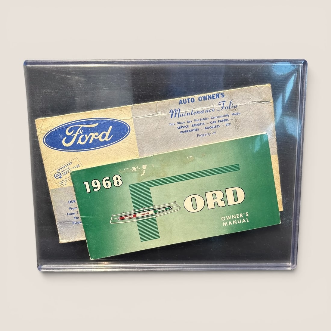 1968 Ford Owners Manual With Ford Maintenance Folia (1 of 1)