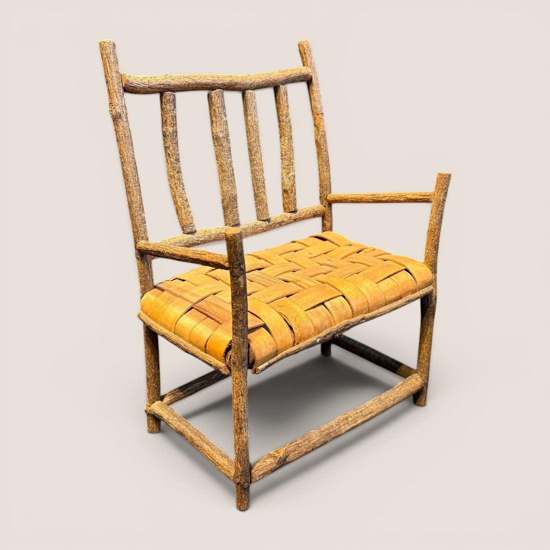 Vintage Doll Size Twig Settee (1 of 1)