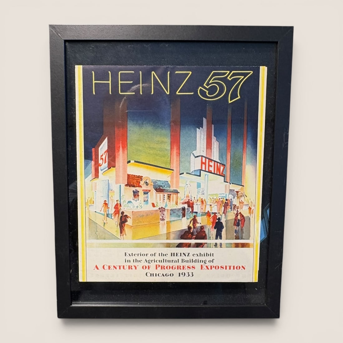 1933 Century Of Progress Heinz 57 Exhibit Advertisement: A 1933 Century of Progress " Heinz 57 " advertisement for the Heinz exhibit in the Agricultural building