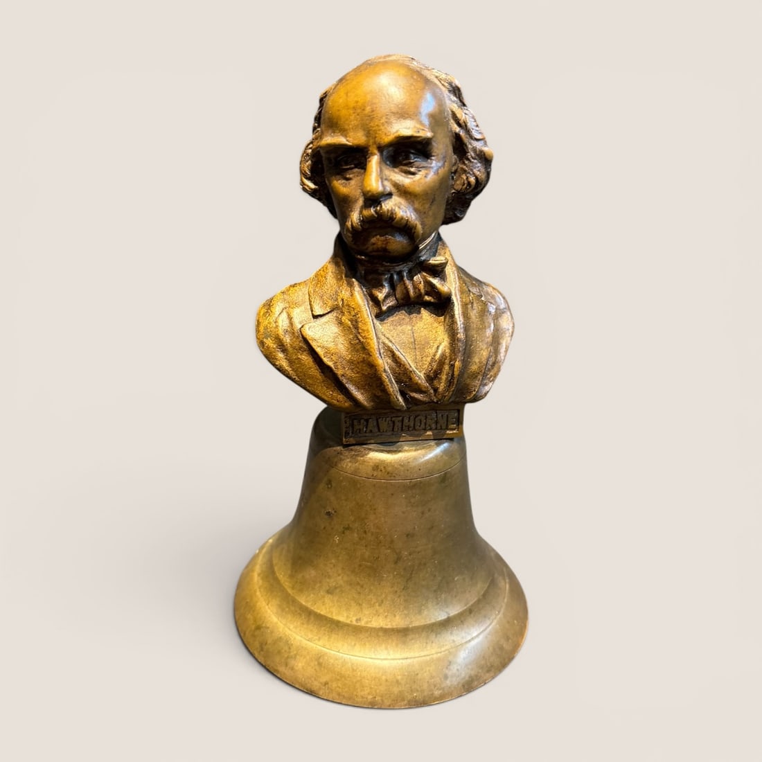 Bronze Statue Of Nathaniel Hawthorne With Bell Base (1 of 2)