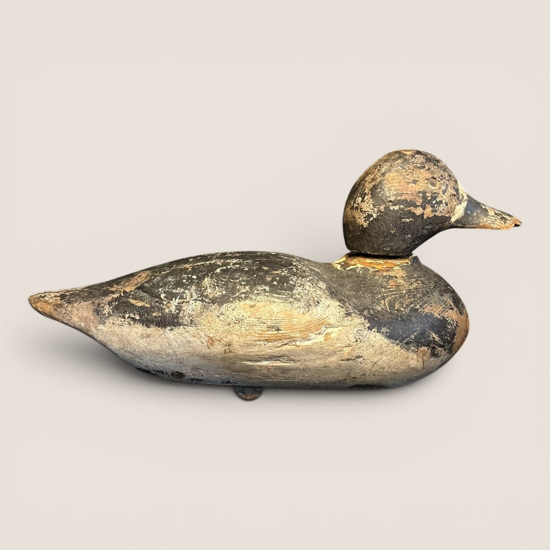 Marked Wooden Duck Decoy (1 of 2)