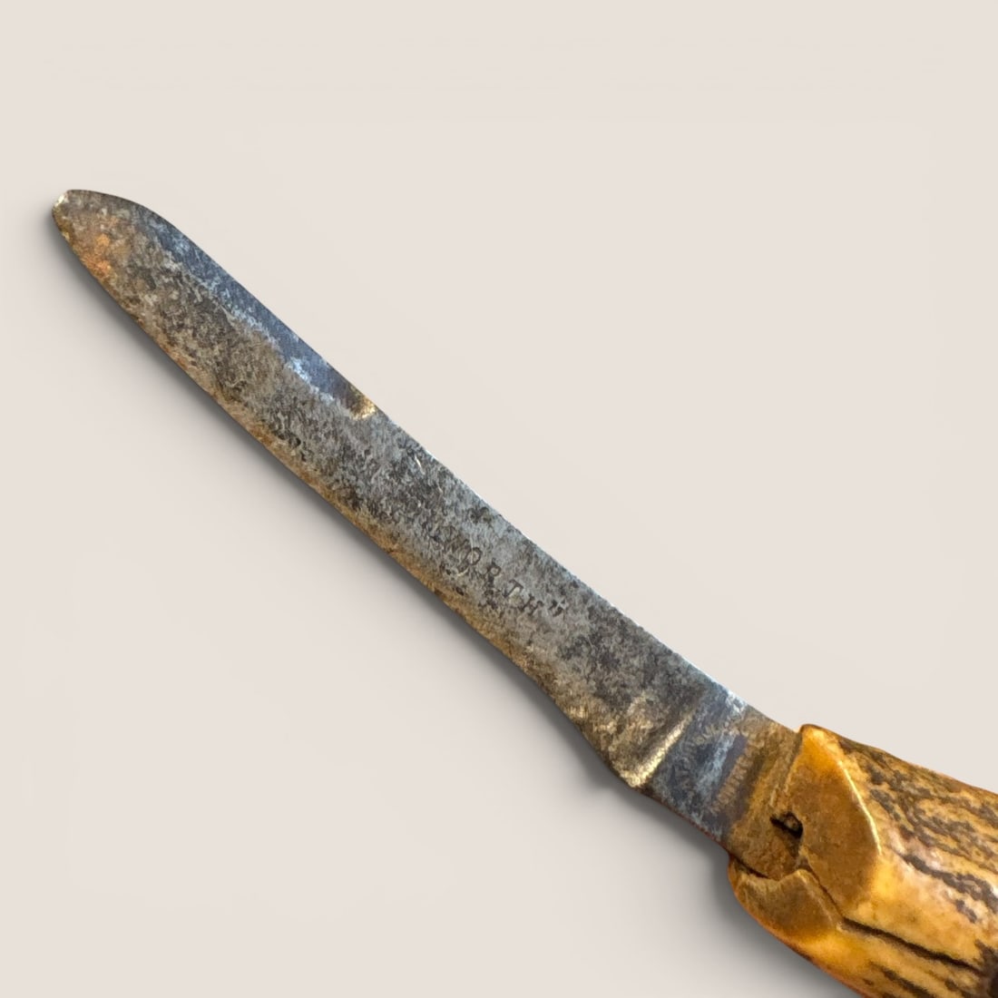Bone or Antler Handled Knife - 2