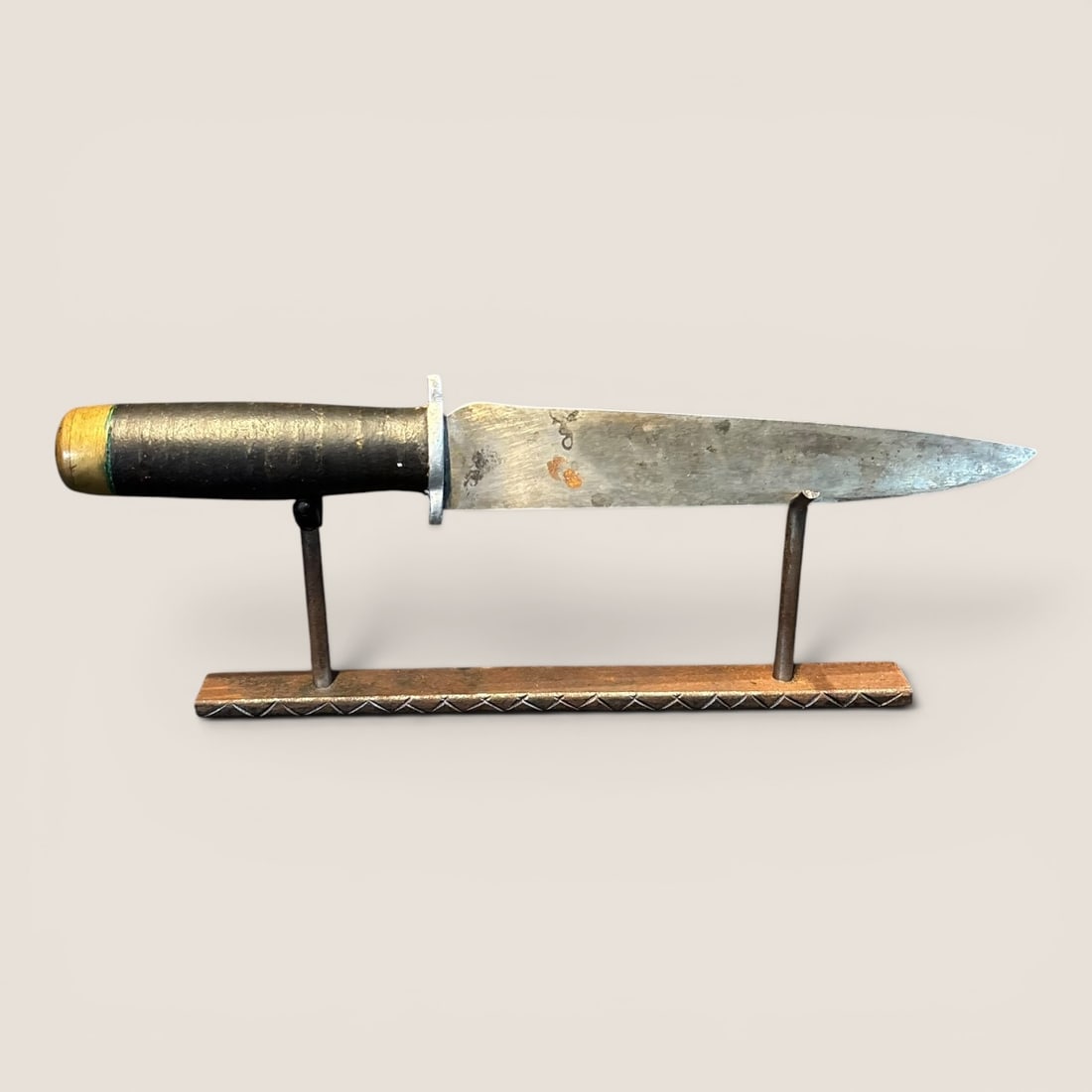 19th Century Bowie Knife: Antique knife measuring approx 11.5 inches in length.We provide in-house shipping on all items in the auction. Bid directly at Bid.Ziebarths.com for a lower buyers premium (18%).