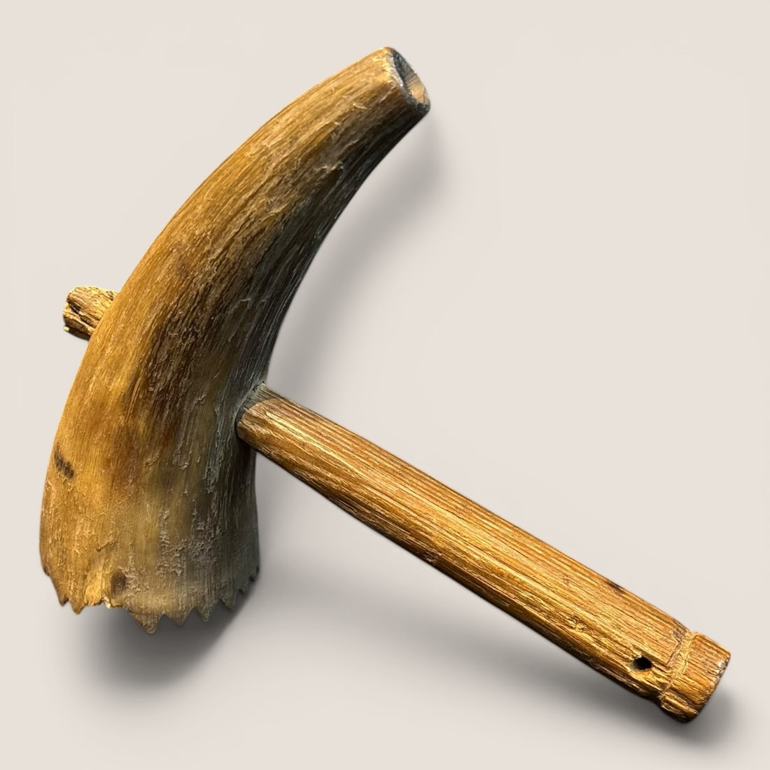 Unique Horn Gunpowder Measure: Measures approx 7 x 8 inches.We provide in-house shipping on all items in the auction. Bid directly at Bid.Ziebarths.com for a lower buyers premium (18%).