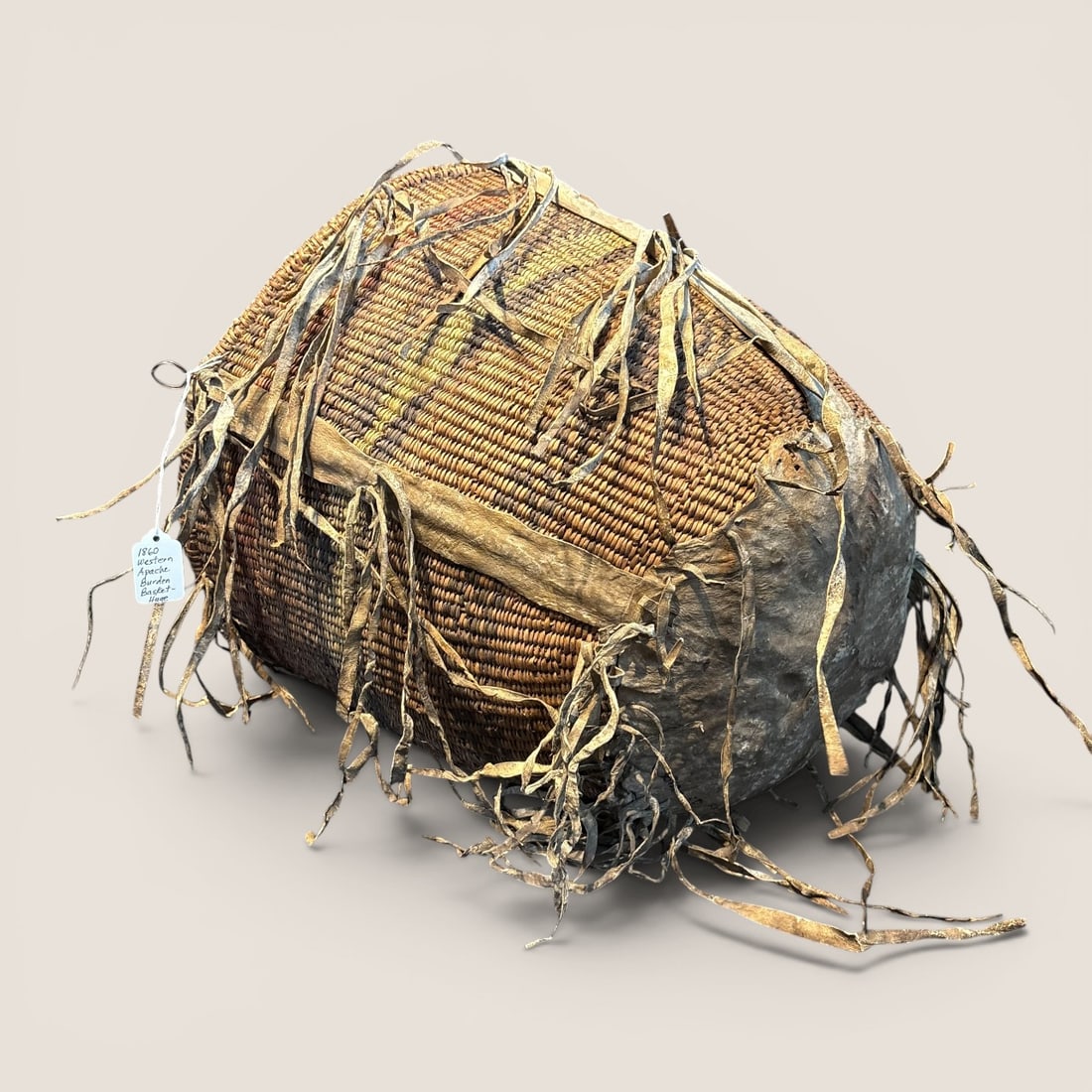 Excellent 19th C Apache Burden Basket - 3