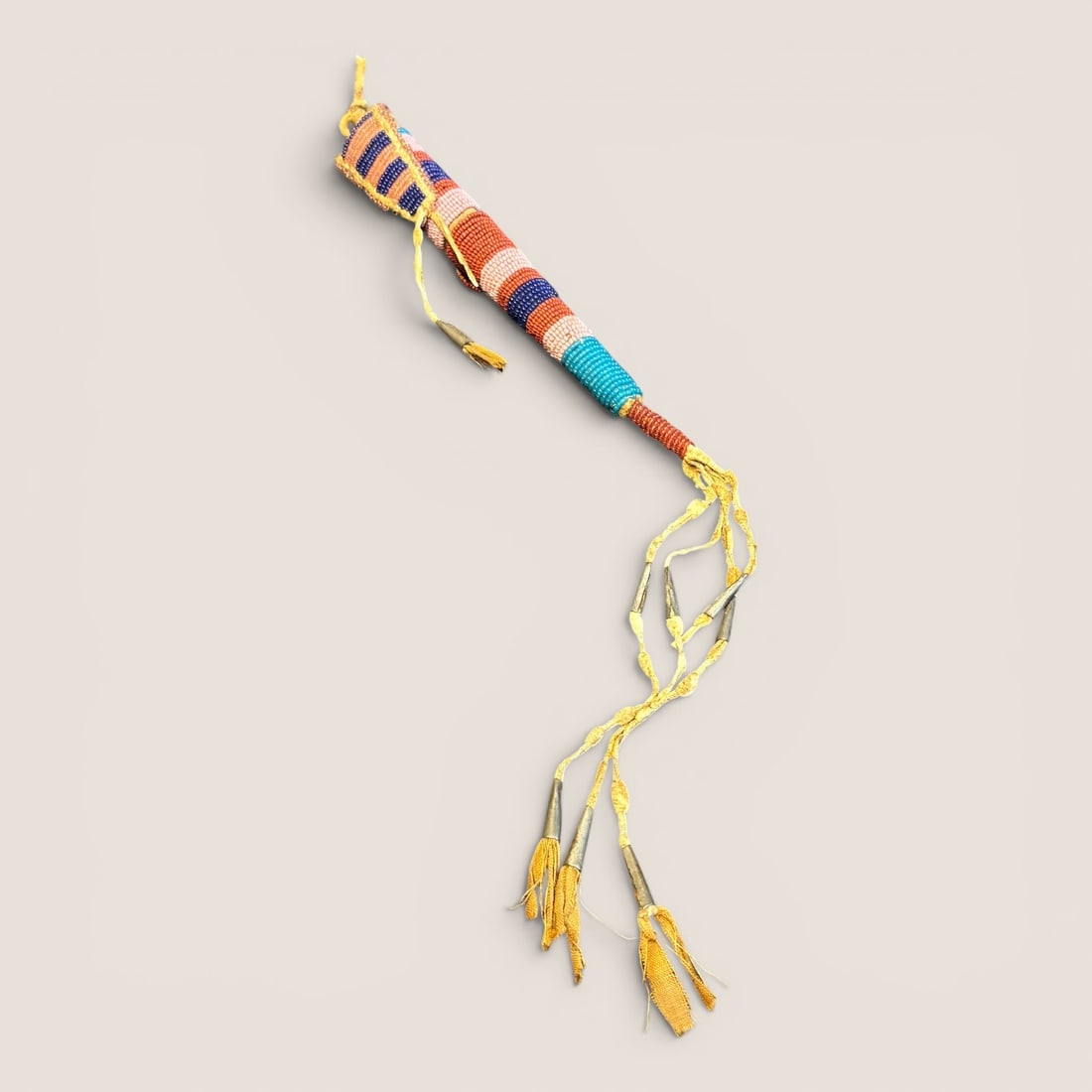 19th C Crow Beaded Awl Case (1 of 2)