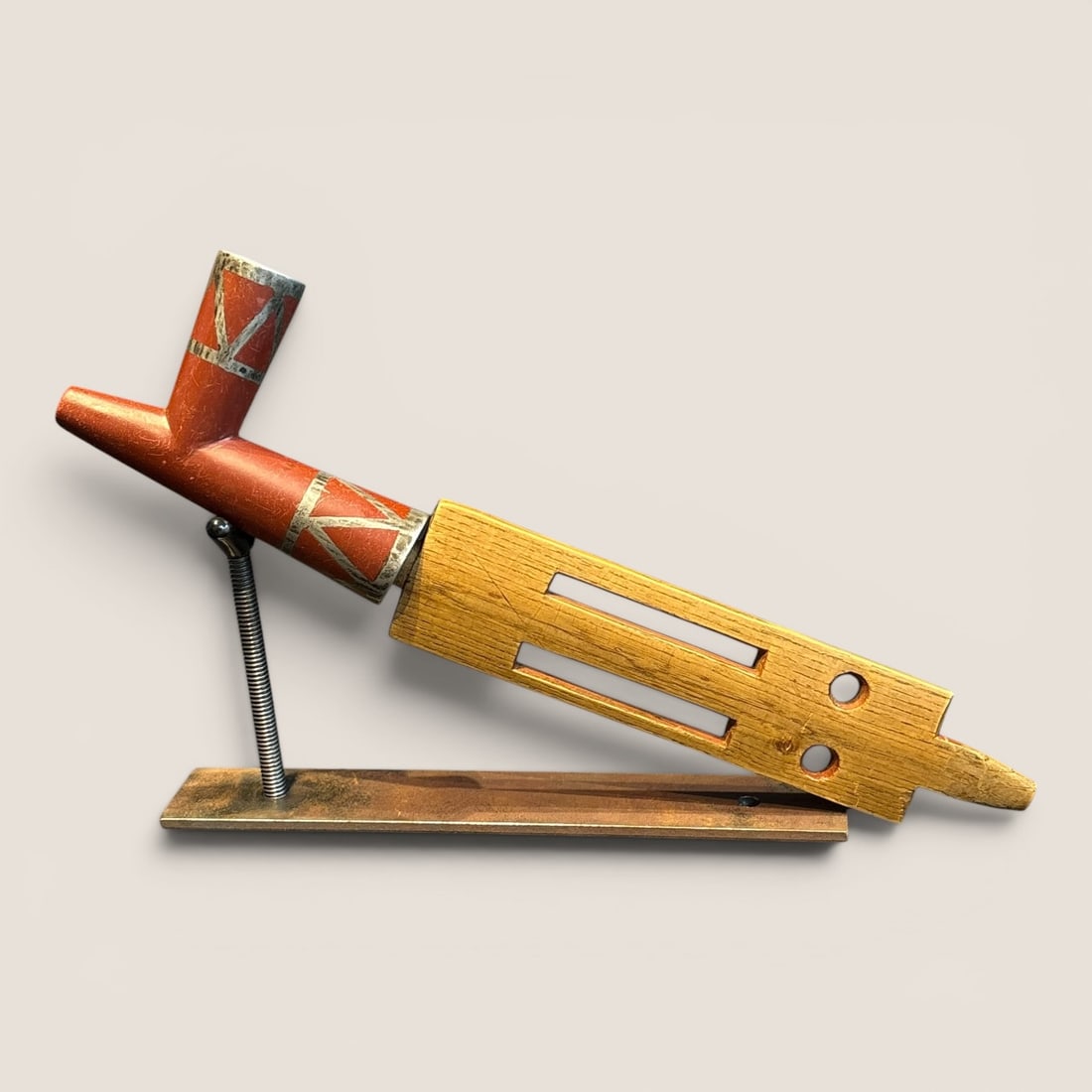 Superb Small Native American Puzzle Pipe - 2