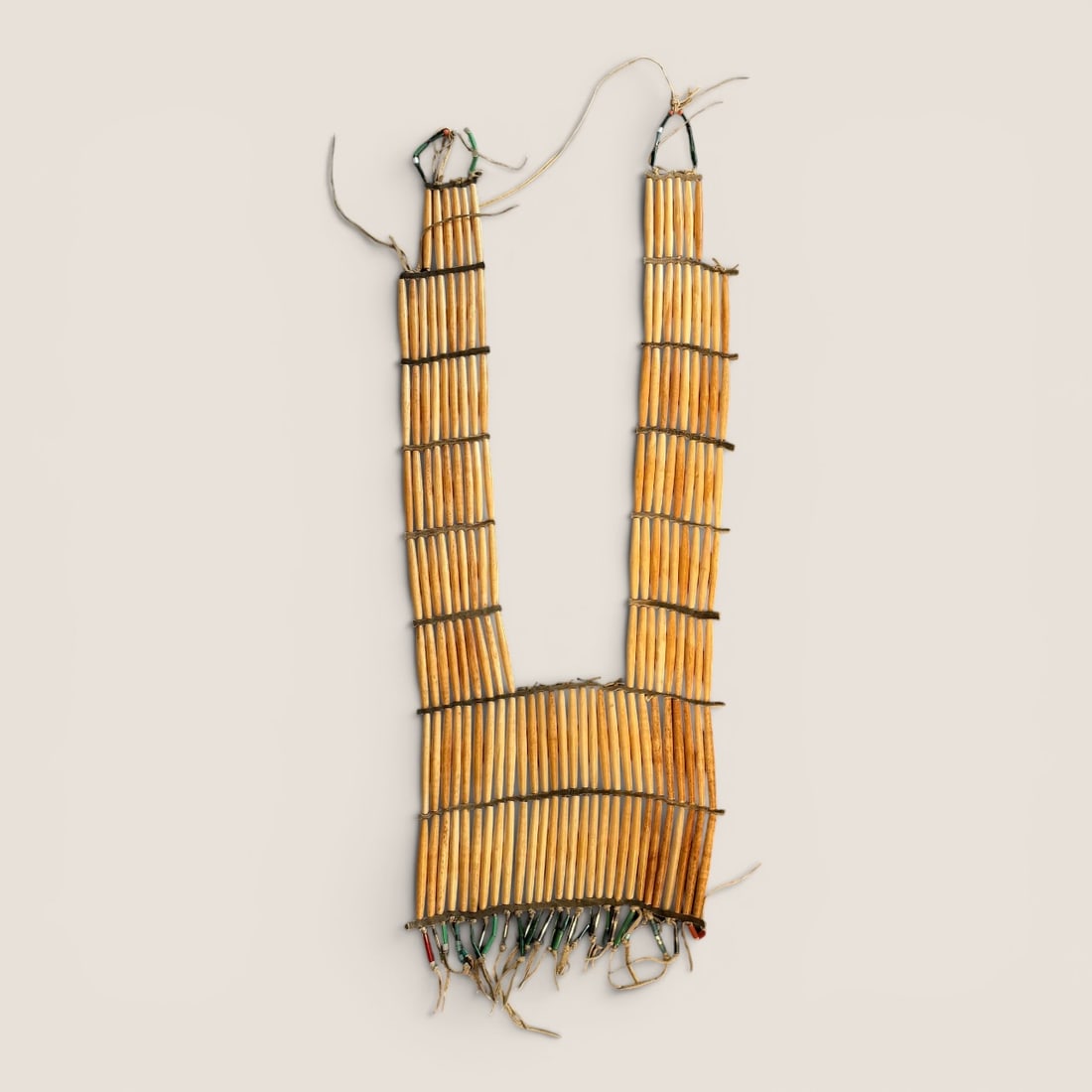 Exceptional Bone 19th C Sioux Breastplate (1 of 3)