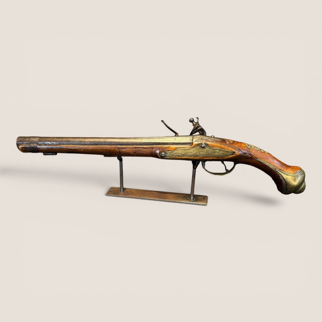 18th Middle Eastern Flintlock Pistol - 3
