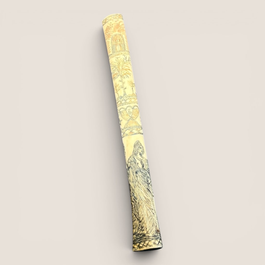 19th C Scrimshawed Sheath (1 of 4)
