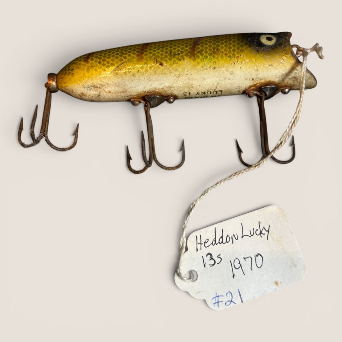 Vintage Heddon " Lucky 13 " Fishing Lure (1 of 1)