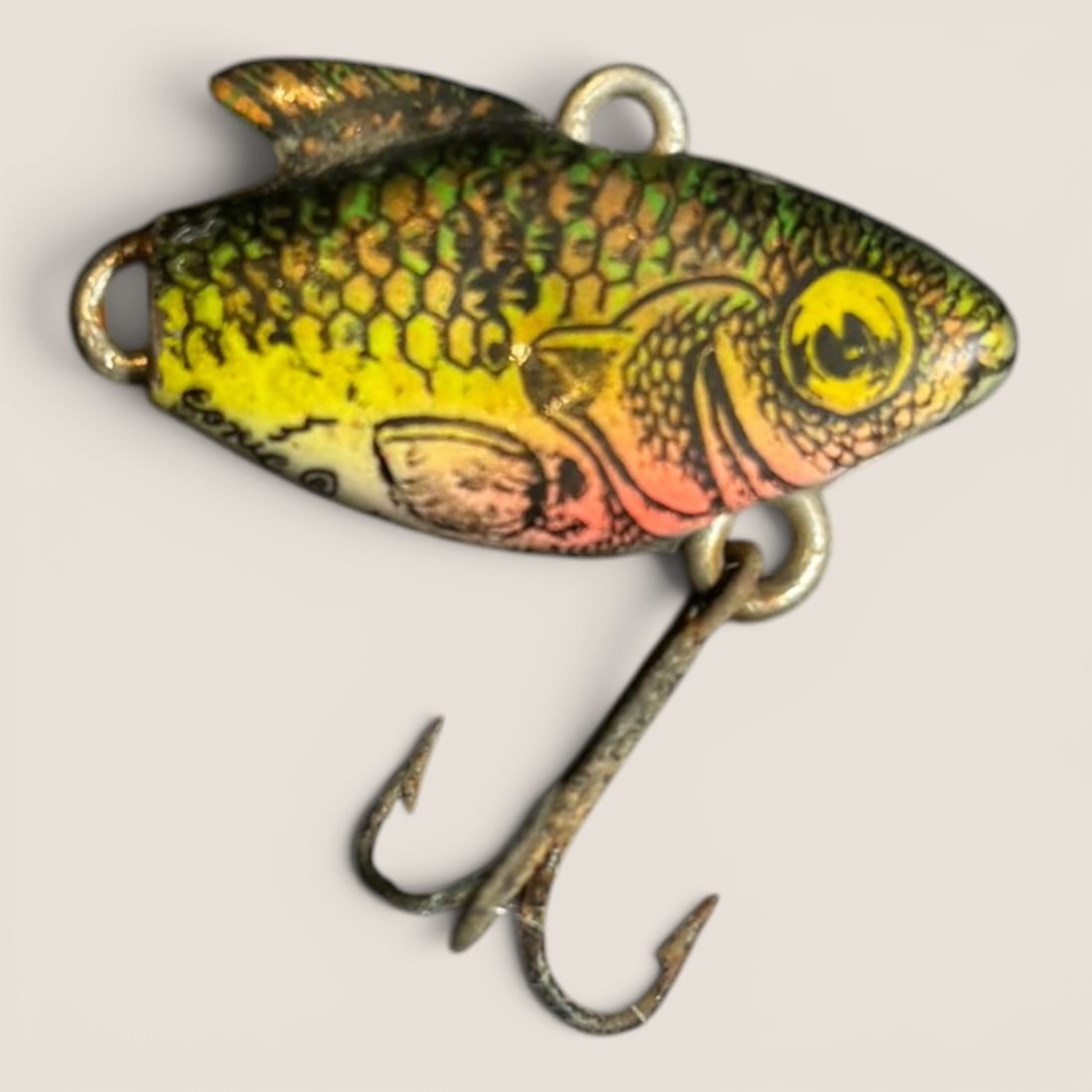 Vintage Miniature One Inch Fishing Lure: Miniature one inch long fishing lureWe provide in-house shipping on all items in the auction. Bid directly at Bid.Ziebarths.com for a lower buyers premium (18%).